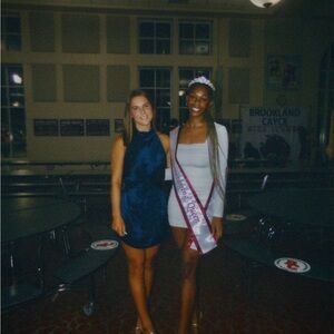 White square neck dress